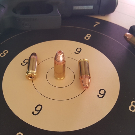 9mm Para / 9mm Luger - Messing / Kupfer Hohlspitz