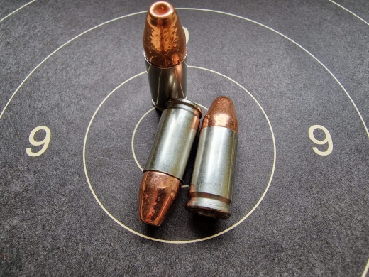 9mm Para / 9mm Luger - Nickel / Kupfer Hohlspitz